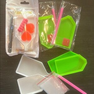 Diamond Dot Painting Art tools extra tray wax tweezers pens bags